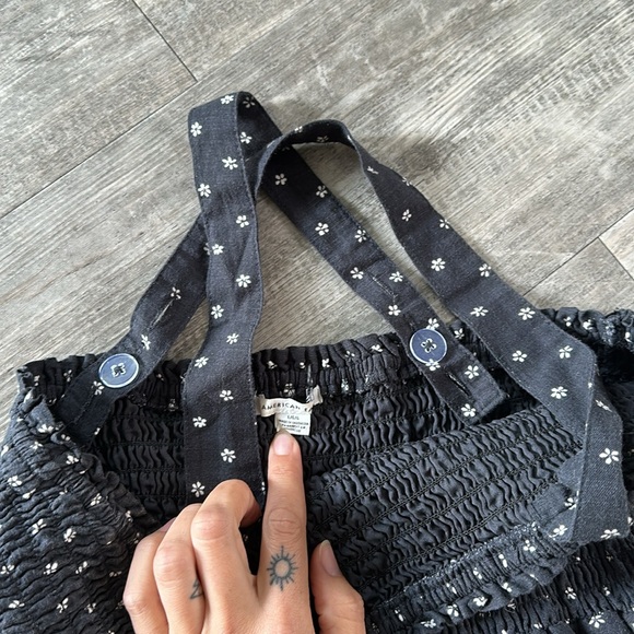 AE SMOCKED DITSY MINI DRESS - Picture 4 of 9